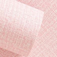 쿼르디 접착식 방수 방습 방오 단열벽지, 라이트핑크