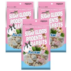 A star 鼠專用純白戀心棉花糖, 50g, 3包
