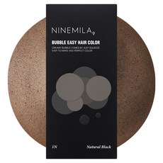 NINEMILA Bubble Easy 染髮劑, 1個, 1N 黑棕色