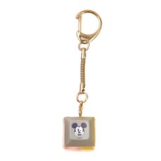 Disney 迪士尼 紓壓按鍵吊飾 CA949-5, 1個, 金色 + 灰色