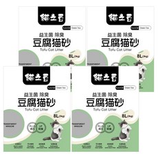 貓之豆 豆腐砂 8L, 綠茶, 3kg, 4包