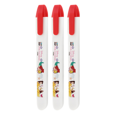 Disney Princesses 迪士尼公主 安全開關美工刀 公主系列, 3支, 小美人魚 白色 + 紅色