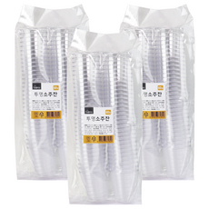 생활미소 투명한 소주잔 65ml, 60개입, 3개