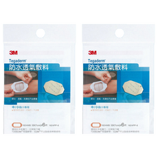 3M Tegaderm 防水透氣敷料 中小傷口專用, 6片, 2袋