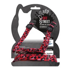 all for paws 貓用胸背帶牽繩組 OFF STREET 系列, 豹紋, 1組