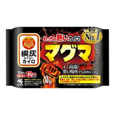 KOBAYASHI 小林製藥 桐灰 一般手握型 特級加強型暖暖包，最高溫度可達到73°C，持續保暖長達12小時，10片入, 1包