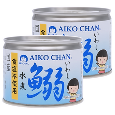 AIKO CHAN 伊藤食品 水煮沙丁魚罐 無鹽, 190g, 2罐