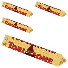 TOBLERONE 瑞士三角牛奶巧克力, 100g, 4條