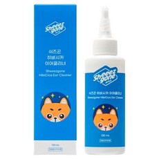 쉬즈곤 반려동물 병풀수 70% 함유 저자극 이어케어 귀세정제, 130ml
