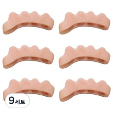 Gajugashop 柔軟腳趾環 膚色, 9套