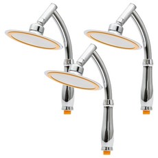 제이스홈 고압절수 빅사이즈 샤워기 헤드 JSH011, 3개, 실버