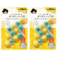 meio mama 梅歐媽媽 懸掛式馬桶清潔球3件組 檸檬, 2組, 180g