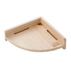 MARUKAN CASA小動物三角安心跳板 可掛角落或是籠子內使用 休息場所 適用於前往高處, 原木色, 1個