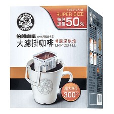 金車 MR.BROWN 伯朗咖啡 大濾掛咖啡-精選深烘焙 100%阿拉比卡豆, 15g, 10包, 1盒