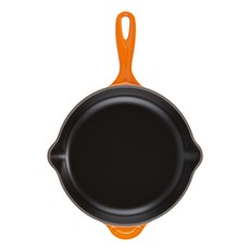LE CREUSET 單柄 圓鐵煎盤 火焰橘 電磁爐適用, 1個, 20cm