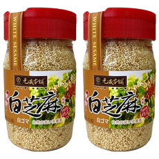 元歲本舖 熟炒白芝麻粒 原味元香 鹹甜皆宜, 150g, 2罐