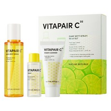 NATURE REPUBLIC VITAPAIR C淨白大容量禮盒組 精華液 90ml + 化妝水 30ml + 潔面乳 30ml, 1組