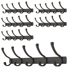 The Look GROCERIES STORAGE 免鑽孔門後衣帽掛勾 5勾, F1017, 6個