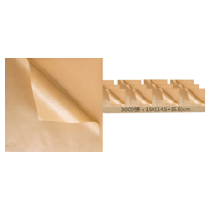 YY赤牛淋膜L袋 無印刷 15X(14.5+15.5)cm 500張, 6包