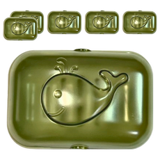 甲克虫 水鯨魚皂盒 顏色隨機 可愛造型 瀝水設計 防塵衛生, 6個