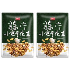 盛香珍 蒜片小魚干花生, 70g, 2包