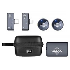 LUUCCO 無線磁吸麥克風 萬用組, 黑色, 1套, Airwave K2 Combo