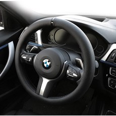 Cart Mister 打孔方向盤套, 純黑色