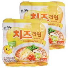 paldo 八道 起司拉麵, 瑞士起司香濃，麵條勁道，香氣四溢，微辣湯頭，口感豐富, 8包