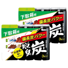 ST 雞仔牌 脫臭炭 鞋櫃用 3入, 165g, 2組