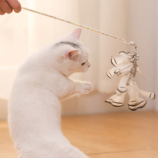 Gunwoo 韓國貓毛釣魚竿, 白色的, 1個