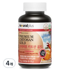 naturalplus 優質黃金幾丁聚醣膠囊, 180顆, 4罐