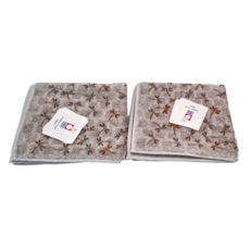 imabari towel 今治毛巾 瞬吸速乾蜻蜓系純棉方巾 灰色 25*25cm 日本產, 2條