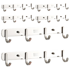 SCHWARZ 4層壁掛式掛鉤, 單色, 6個