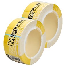M地板線條膠帶 50mm*30m 黃色, 2個