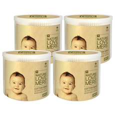 NATURE LOVE MERE 新生兒棉花棒, 600支, 4盒