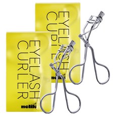 nelik 耀眼睫毛夾, 2個, 銀色