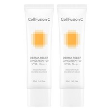 셀퓨전씨 더마 릴리프 썬스크린 100 SPF50+ PA++++, 50ml, 2개
