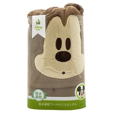 Skater Disney 米奇系列 速乾吸水浴巾附帽 92 x 108cm, 米奇, 1個