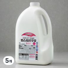파스퇴르 저온살균 유산균 우유, 2.3L, 5개
