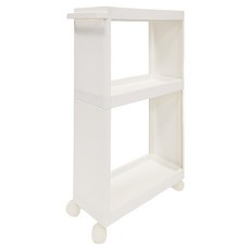 like-it 開架式隙縫收納置物推車, 白色