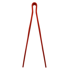 SiliPot 頂級白金矽膠大鑷子夾, 外層矽膠內層不鏽鋼, 紅色, 1支