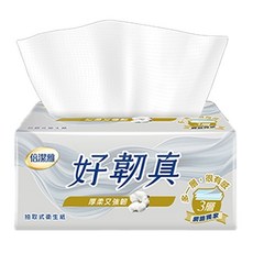 倍潔雅 好韌真 三層抽取式衛生紙, 6包, 1袋
