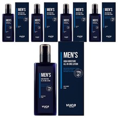 vuca 男性用Aquamarine保濕多合一乳液 水生木質香, 250ml, 5個