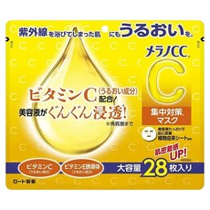 Melano CC 高侵透維他命C集中對策面膜, 28入, 1組