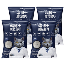 iCat 寵喵樂 喵博士 無塵澎潤土貓砂 球砂款 5L, 檸檬, 4包