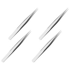 Soisoy 多功能精密鑷子 鑷子 直型, 單色, 4個