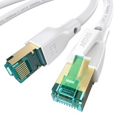 ARTMU CAT8 Giga網路線 乙太網路線 圓形, 白色, 1個, 5m
