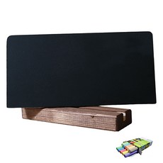 雙面桌黑板+底座+10色粉筆