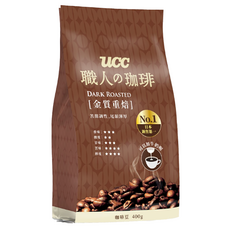 ucc 職人的珈琲 金質重焙咖啡豆, 咖啡豆(無研磨), 400g, 1包