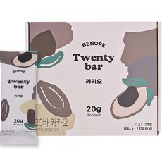 베노프 20바 카카오 프로틴바 12p, 684g, 1개